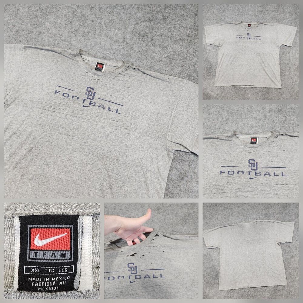 VTG Y2K NIKE Mens 2XL XXL Syracuse University‎ Orangemen SU Football T Shirt